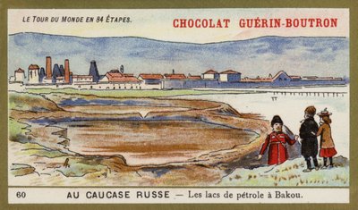 In de Russische Kaukasus - de olieplassen van Bakoe door French School