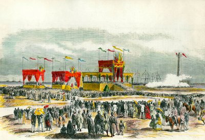 Inhuldiging van het Suezkanaal in Egypte in 1869: de 