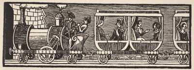 Inhuldiging van de spoorlijn tussen Parijs en Orleans, 3 mei 1843, kopie door Boris Mestchersky (d.1957) illustratie uit Histoire de la Nation Francaise, Sciences, Volumes I & II, door Gabriel Hanotaux (1853-1944), 1924 door French School