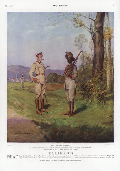 Indiase soldaten in Frankrijk, Eerste Wereldoorlog, 1914 door French School