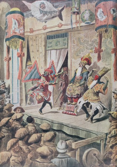 Indochinees theater voor het vermaak van troepen uit Indochina in Frankrijk tijdens de Eerste Wereldoorlog door French School