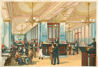 Interieur van een hotel door French School