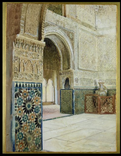Interieur van het Alhambra, Granada door French School