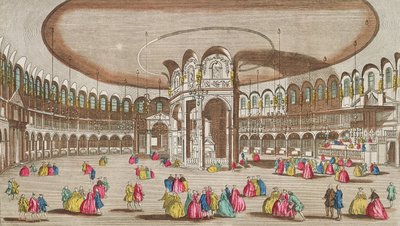 Interieur van de Rotunda, Ranelagh House, Londen door French School