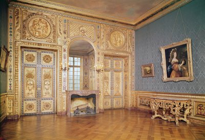 Interieurzicht van de Petit Salon, c.1660 door French School