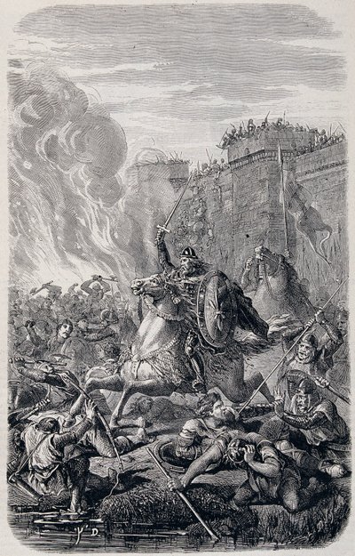 Invasie en plundering van Rome door Alarik I, koning van de Visigoten 410 - in 