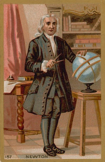 Isaac Newton, 17e-18e eeuw Engelse natuurkundige door French School