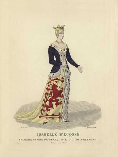 Isabella van Schotland, vrouw van Frans I, Hertog van Bretagne door French School
