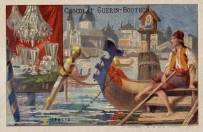 Italië (chromolitho) door French School