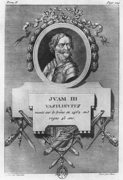 Ivan III de Grote (gravure) door French School
