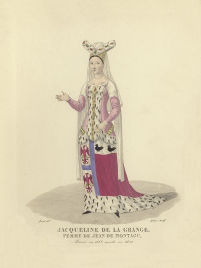 Jacqueline de la Grange, vrouw van Jean de Montagu, adviseur van Karel V en VI van Frankrijk door French School