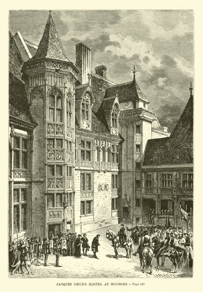 Jacques Coeurs Hostel in Bourges door French School