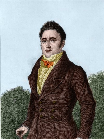 Jacques Lafitte (1767-1844), Franse bankier en politicus - gravure in 