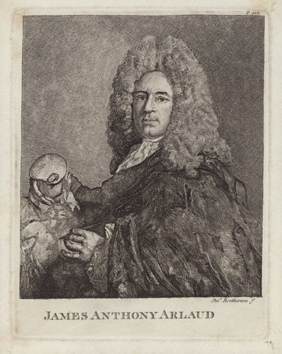James Anthony Arlaud, Zwitserse kunstenaar uit Genève. Gegraveerd door Charles Bretherton door French School