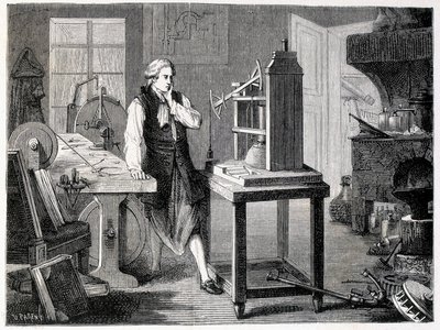 James Watt bestudeert de verbetering van Newcomen