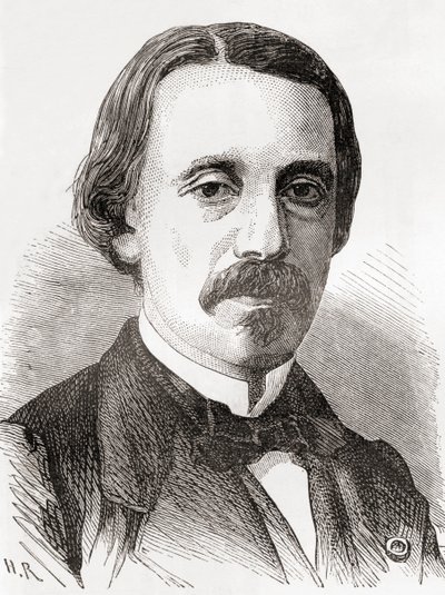 Jean Bernard Léon Foucault, uit Les Merveilles de la Science, gepubliceerd ca. 1870 door French School