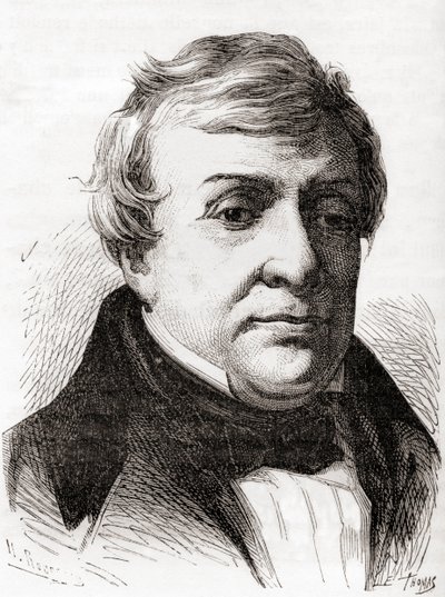 Jean Claude Eugène Péclet, uit Les Merveilles de la Science, gepubliceerd ca. 1870 (gravure) door French School