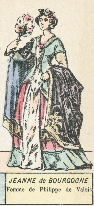 Jeanne van Bourgondië, vrouw van Filips van Valois door French School