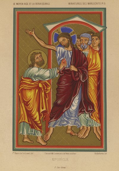 Jezus Christus draagt de wonden van de Kruisiging door French School