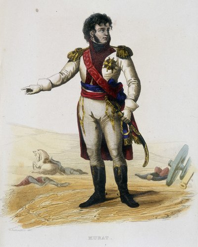 Joachim Murat (Gioacchino Murat) (1767-1815), maarschalk van Frankrijk en koning van Napels - in "Plutarque Français" door French School