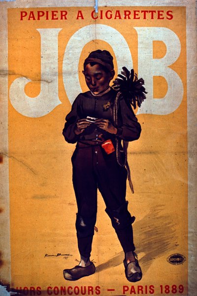 Job Sigarettenpapier, 1895 door French School