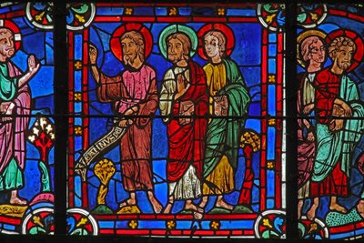 Johannes de Doper met Christus door French School