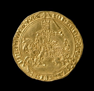 Jan II De Goede (1319-64) Koning van Frankrijk, Franc a Cheval, 1350-64 (voorzijde) door French School