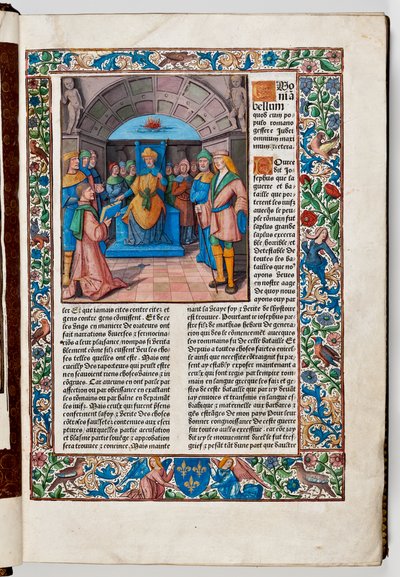 Josephus presenteert zijn boek aan keizer Vespasianus door French School