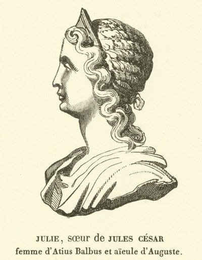Julia Minor, zus van Julius Caesar, vrouw van Marcus Atius Balbus, en grootmoeder van Augustus door French School