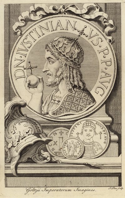 Justinianus I de Grote door French School