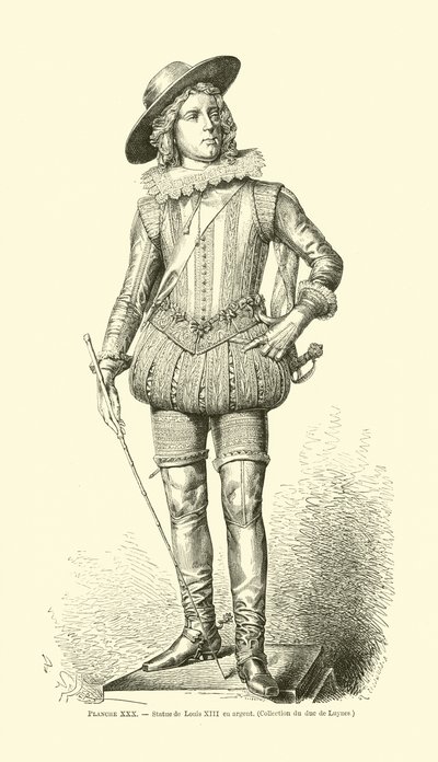 Koning Lodewijk XIII van Frankrijk door French School