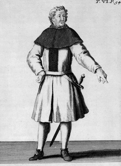 Ridder van de Orde van Alcantara, ca.1300, illustratie uit 