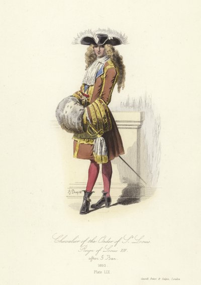 Ridder van de Orde van St. Louis, regeerperiode van Lodewijk XIV van Frankrijk door French School