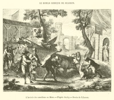 De aankomst van de komedianten in Le Mans door French School
