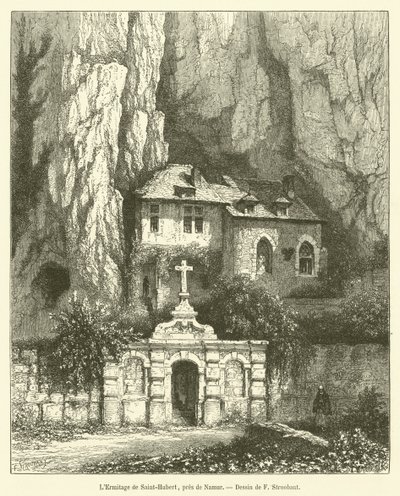 De Hermitage van Sint-Hubert, bij Namen door French School