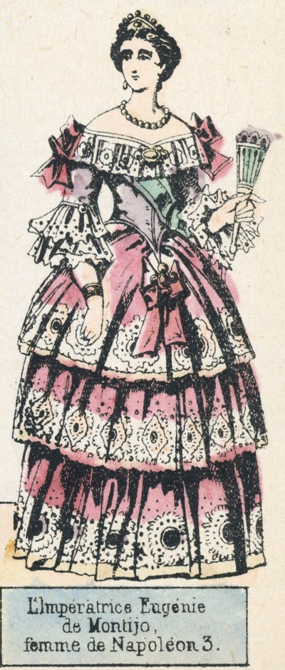Keizerin Eugenie de Montijo, vrouw van Napoleon III door French School