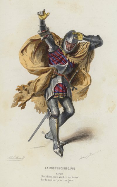 De bekering van St. Paulus door French School