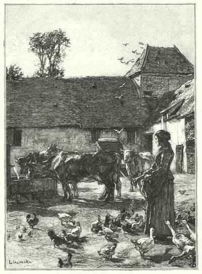 De Boerderij Binnenplaats door French School