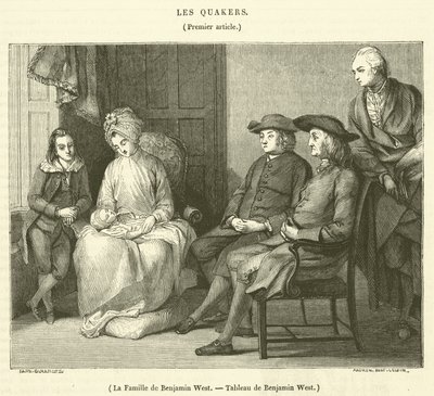 De Familie van Benjamin West door French School