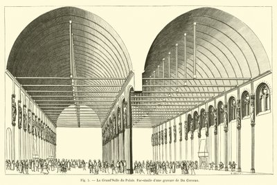 De Grote Zaal van het Paleis (facsimile) door French School