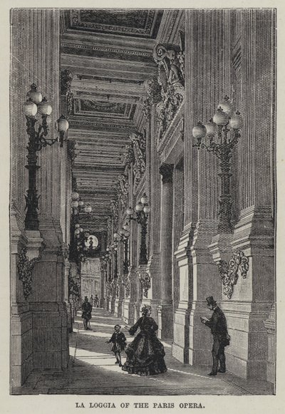 La Loggia van de Opera van Parijs door French School