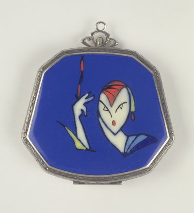La Mode Femme Fatale Poederdoos, Frans, 1920-30 door French School