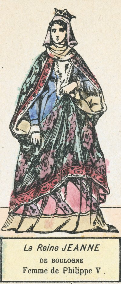 Koningin Jeanne van Boulogne, vrouw van Filips V door French School