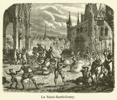 De Bartholomeusnacht door French School
