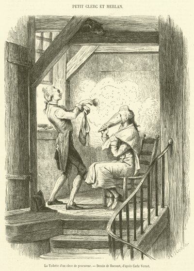 De Toilette van een griffier door French School