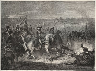 De slag bij Lonato - NAPOLEON BIJ LONATO - Ook wel de tweede slag bij CASTIGLIONE genoemd: in zijn Italiaanse veldtocht verslaat Napoleon de Oostenrijkers onder Wurmser, waardoor ze zich terugtrekken naar Mantova. 3 augustus 1796 - Nieuwe Nationale Encyclo door French School