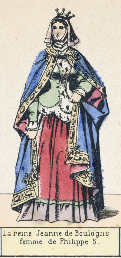 Koningin Jeanne van Boulogne, vrouw van Filips V door French School