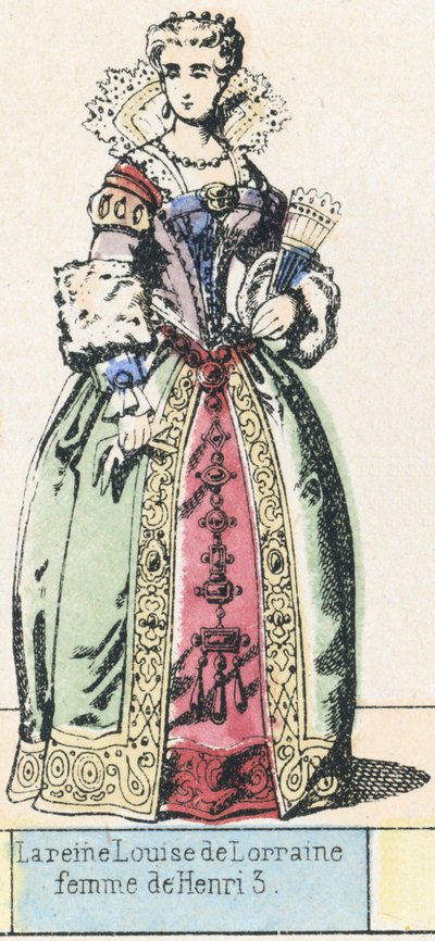 Koningin Louise van Lotharingen, vrouw van Hendrik III door French School