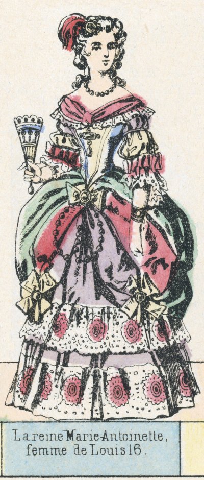 Koningin Marie-Antoinette, vrouw van Lodewijk XVI door French School