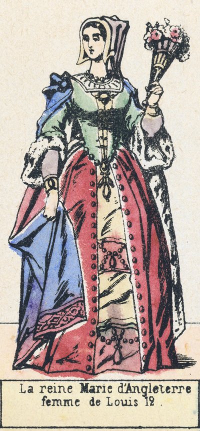 Koningin Marie van Engeland, vrouw van Lodewijk XII door French School